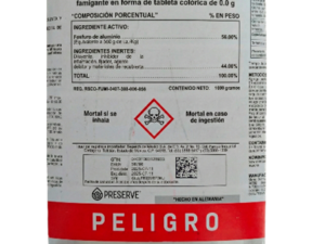 phostoxin peligro etiqueta